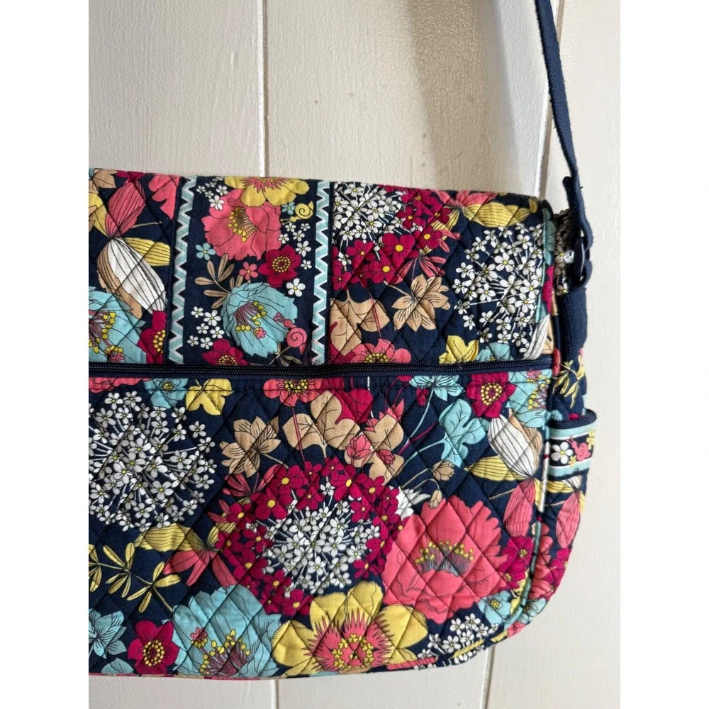 Vera Bradley Quilted Crossbody Bag Women's Floral Shoulder‎ Bag Purse